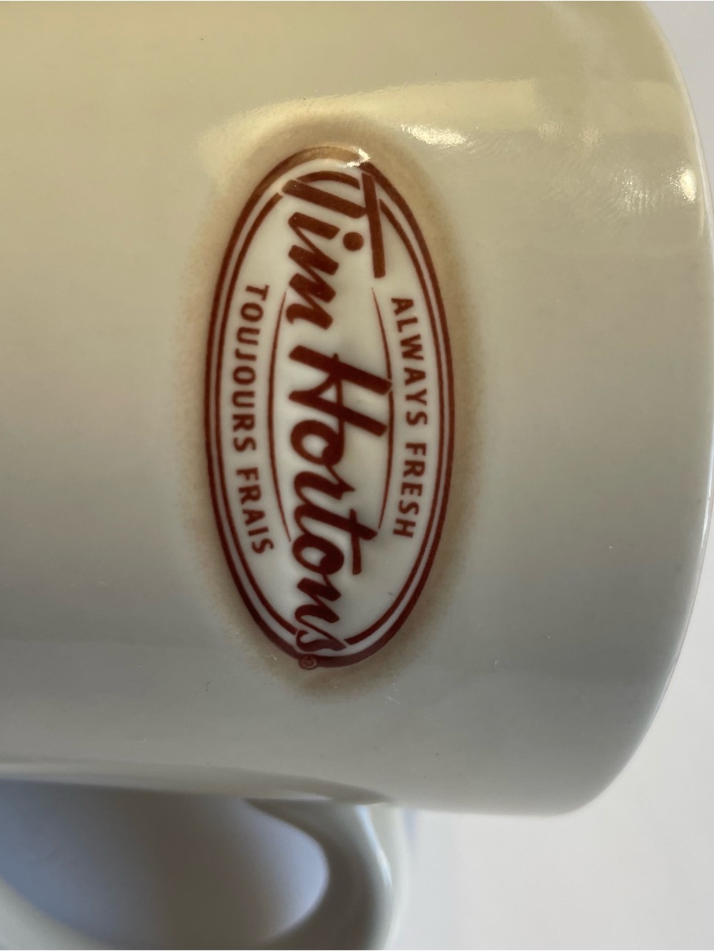 Vintage Tim Hortons 2007 Limited Edition Coffee Mug #007 Steaming Cup Cream - Picture 4 of 8